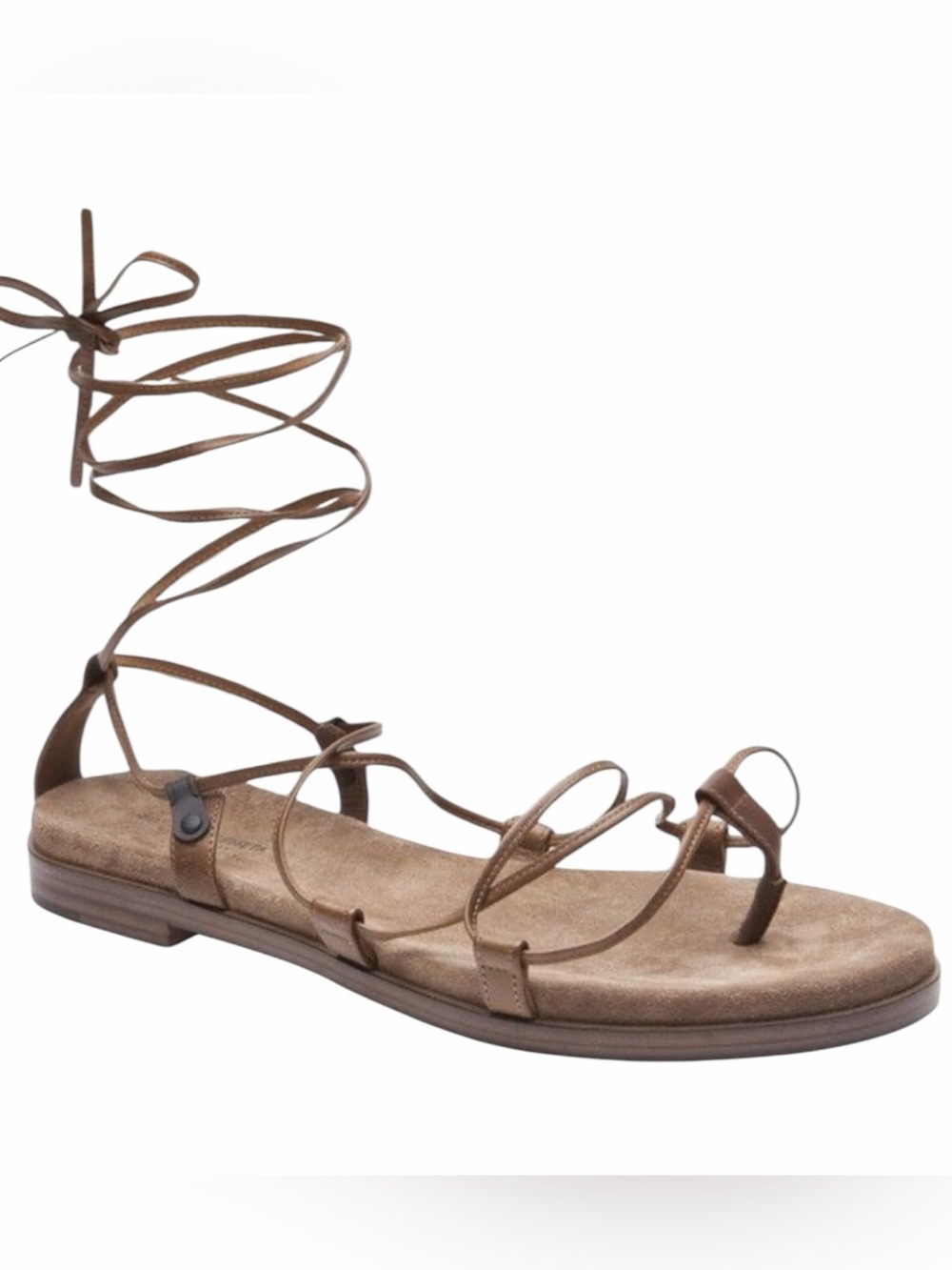 Bottega Veneta Brown Leather Gladiator Thong Sandal Size 41 or US 11